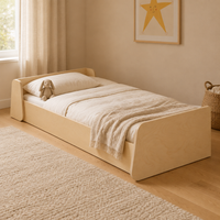 Tumbleroot Story Nook Bed opposite angle showing the same curved panel construction